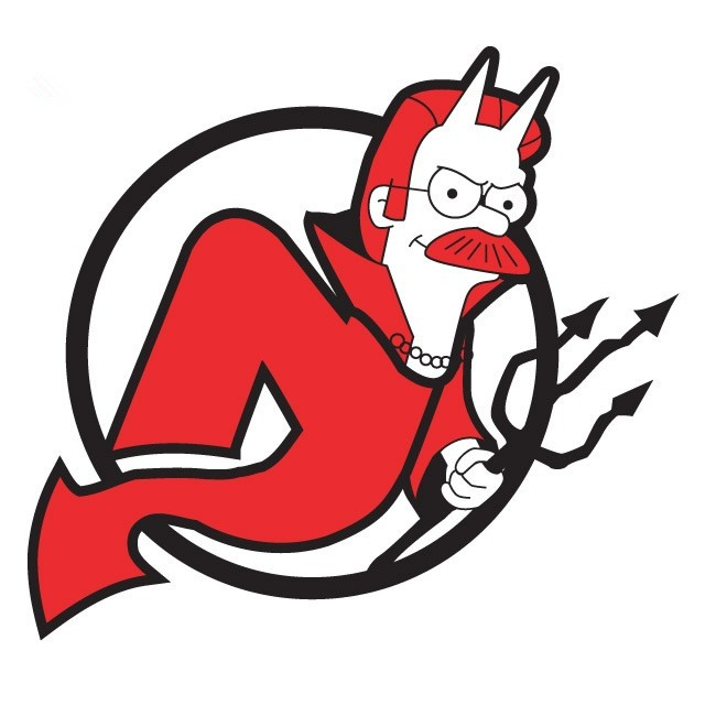 New Jersey Devils Simpsons iron on heat transfer